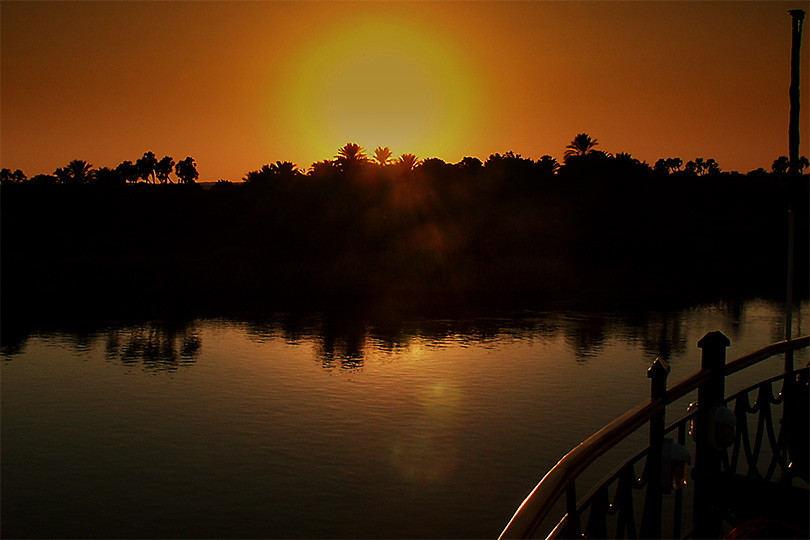 tramonto sul Nilo